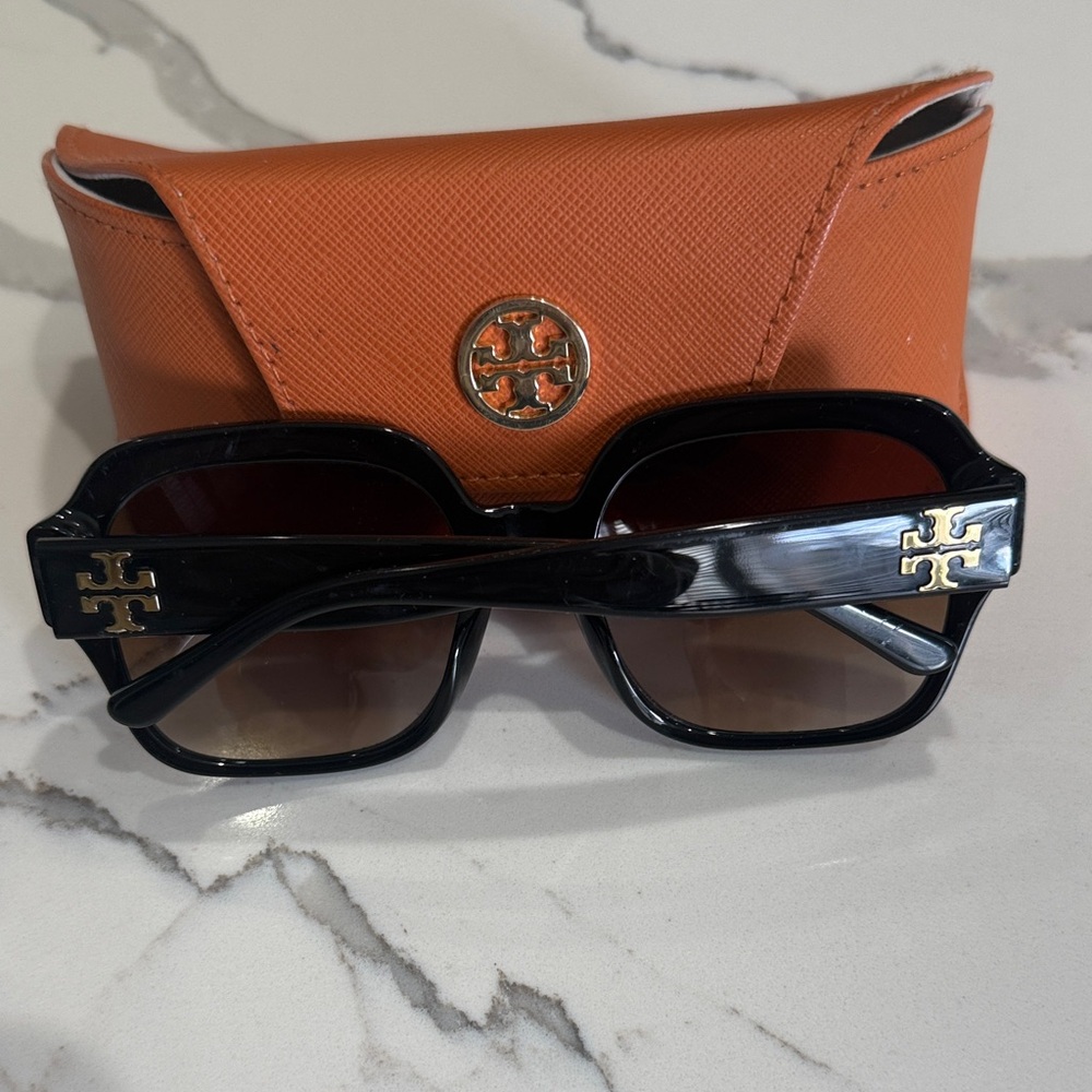 Tory Burch Black Sunglasses with Orange Case Still Being Sold At Nordstrams